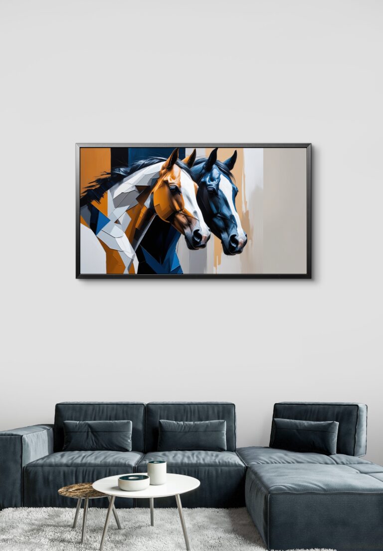 horse abstract art