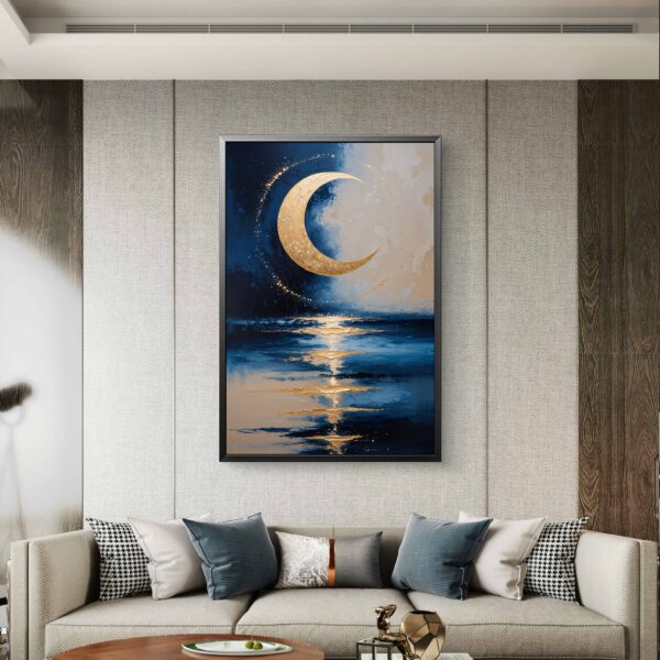 Abstract moon art