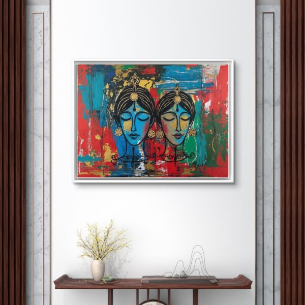 Radha Krishna in Abstraction