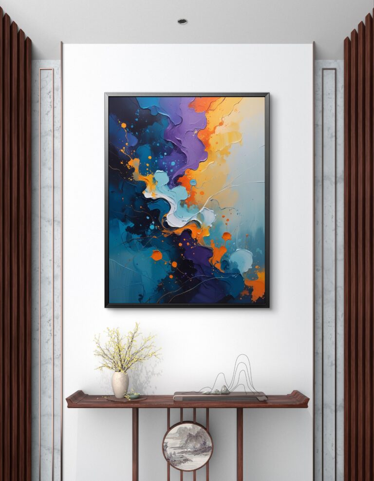 abstract art of cosmic harmony