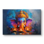 Modern Ganesha Wall Art | Ganapati Artwork Painting