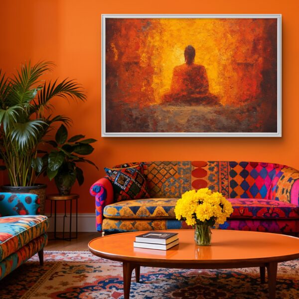 Buddha canvas painting | abstract buddha painting
