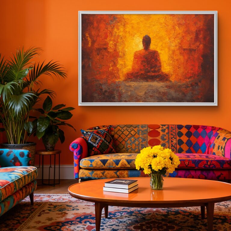 Buddha canvas painting | abstract buddha painting