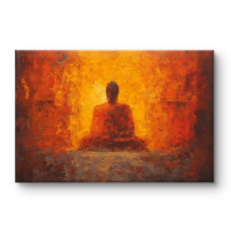 Buddha canvas painting | abstract buddha painting