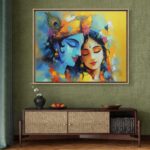 radha krishna handmade painting | radha krishna painting
