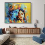 radha krishna handmade painting | radha krishna painting