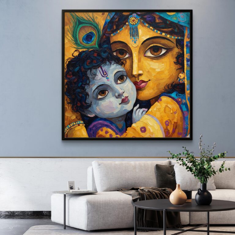 radha krishna canvas painting | radha krishna wall painting