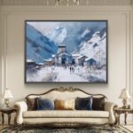 Himalayan temple painting | Kedarnath temple painting