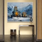 shiva temple painting | shiva mandir art