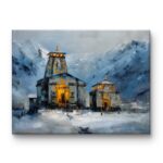 shiva temple painting | shiva mandir art