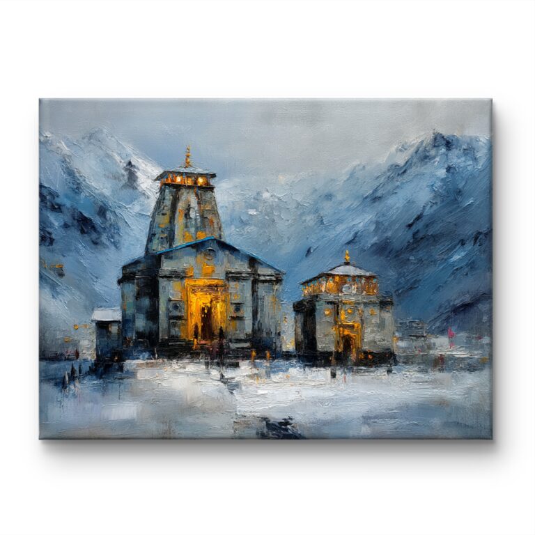 shiva temple painting | shiva mandir art