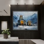 shiva temple painting | shiva mandir art