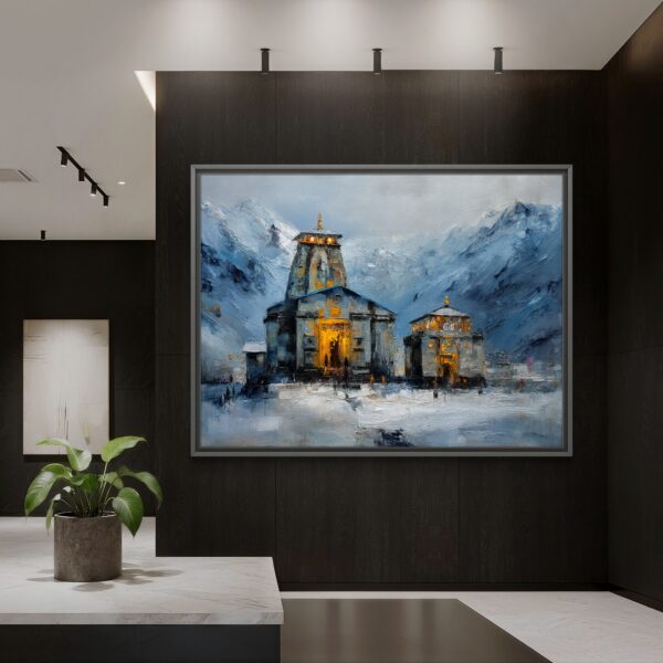 shiva temple painting | shiva mandir art