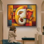 ganapati artwork | modern ganasha wall art