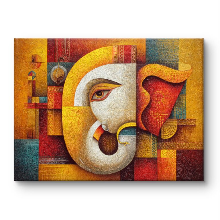 ganapati artwork | modern ganasha wall art