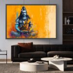shiva wall painting