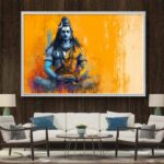 shiva wall painting