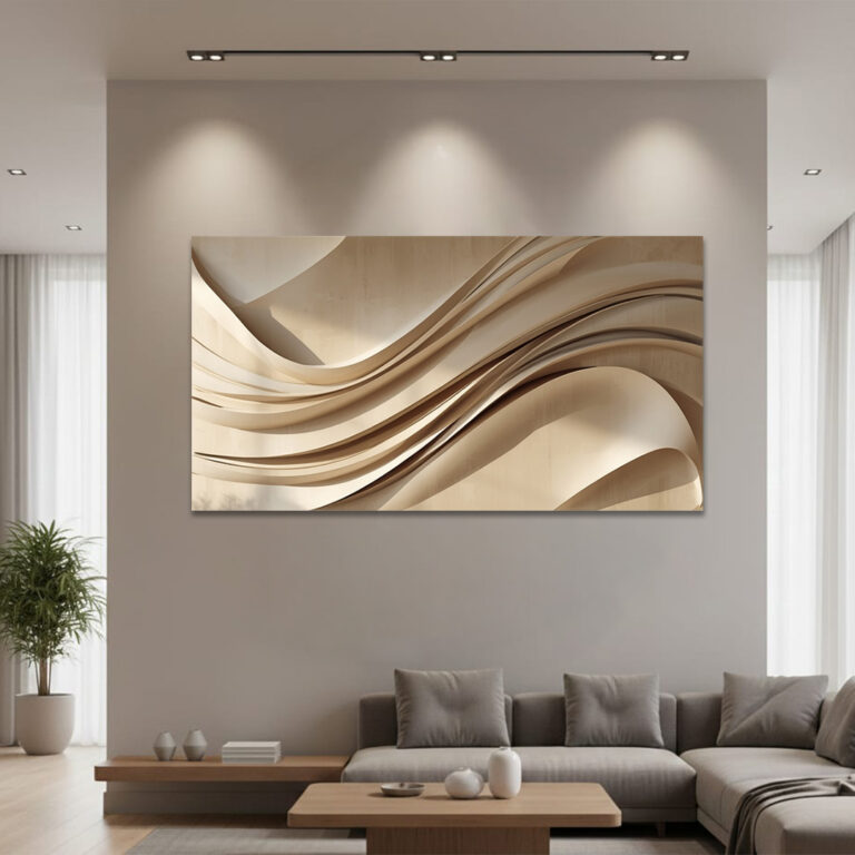 3d-wave-wall-art , luxury 3D wall art ainting