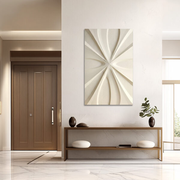 3D abstract starburst wall art