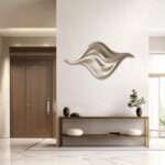 abstract wave 3D wall art