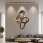 3D metal wall art