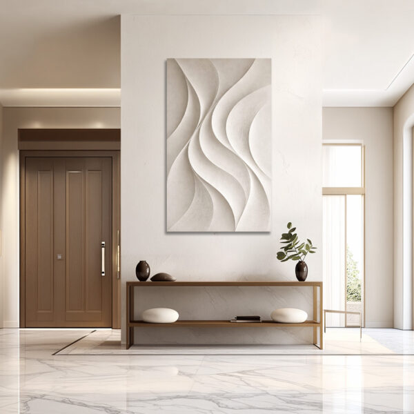 3D wave wall art , abstract 3D wave wall art