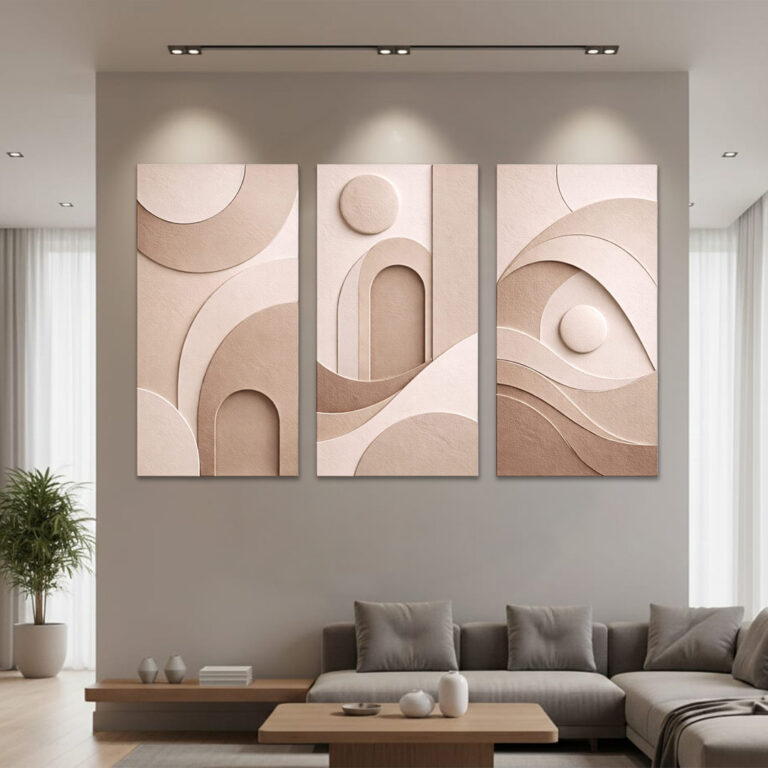 3d-geometric-wall-art, 3D geometric wall painting