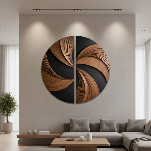 Luxury 3D Wooden Wall Art, 3D wall art by Rajender Art Gallery