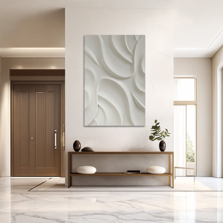 3D minimalist wall art panel, 3D wall panel