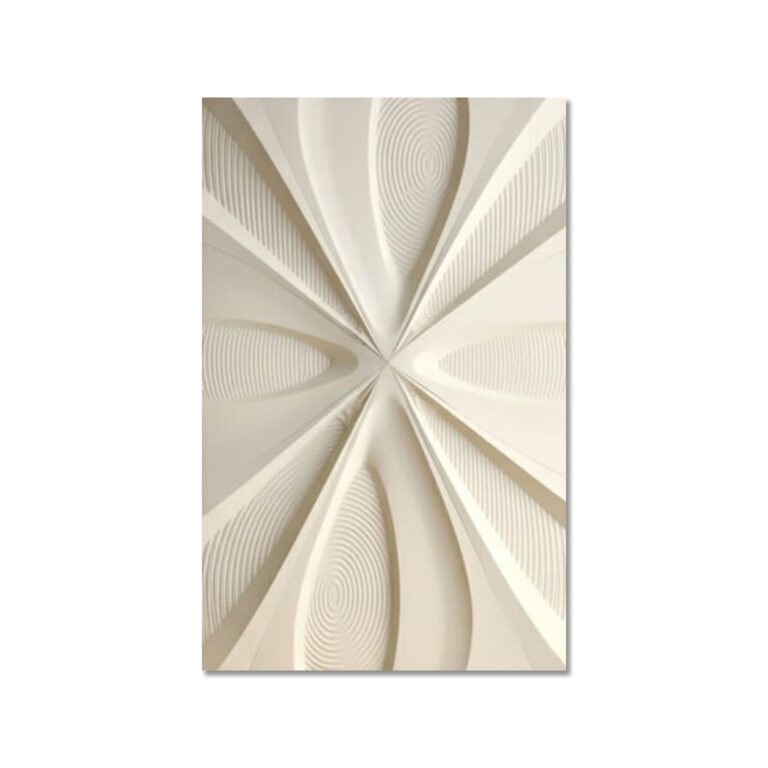 3D abstract starburst wall art