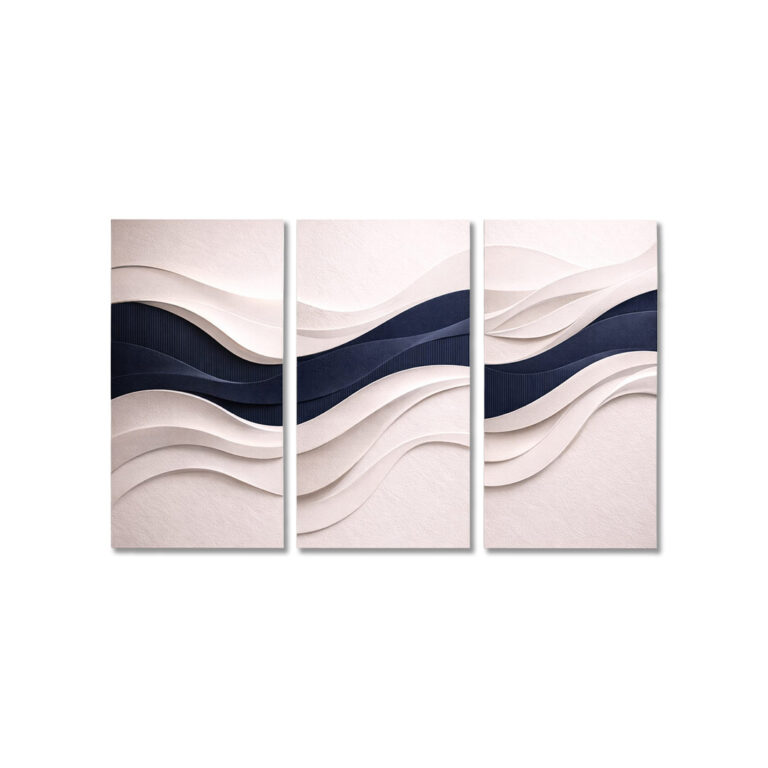 3 Panel 3D Wall Art, there pisce 3D wall painting
