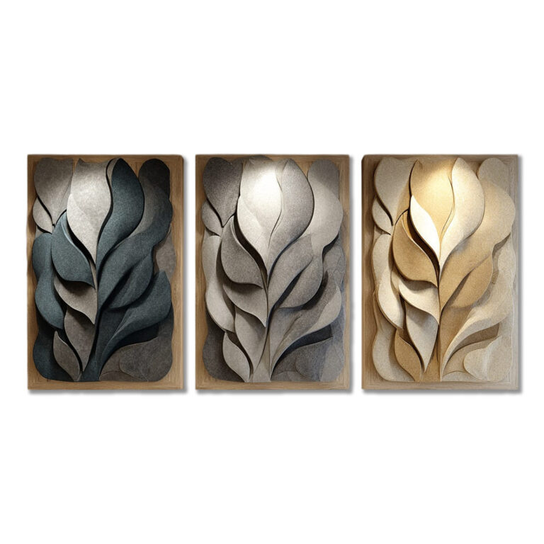 botanical 3D wall art , 3D wall panel