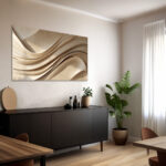 3d-wave-wall-art , luxury 3D wall art ainting