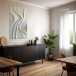 modern 3D wave wall art , Modern 3D wall art