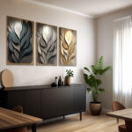 botanical 3D wall art , 3D wall panel