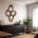 3D metal wall art