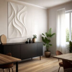 3D wave wall art , abstract 3D wave wall art