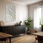 3D minimalist wall art panel, 3D wall panel