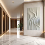 modern 3D wave wall art , Modern 3D wall art