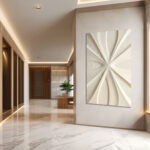 3D abstract starburst wall art