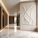 3D wave wall art , abstract 3D wave wall art
