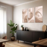 3d-geometric-wall-art, 3D geometric wall painting